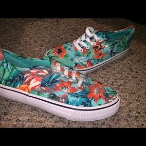 Hawaiian print sneakers